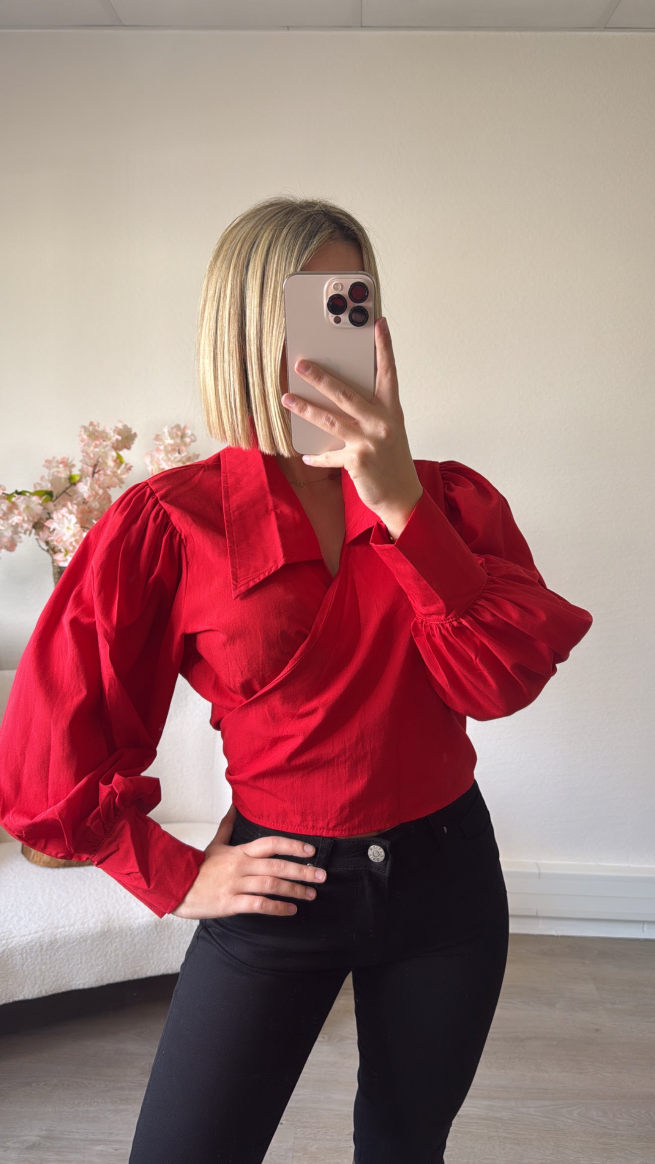 Chemise lou rouge