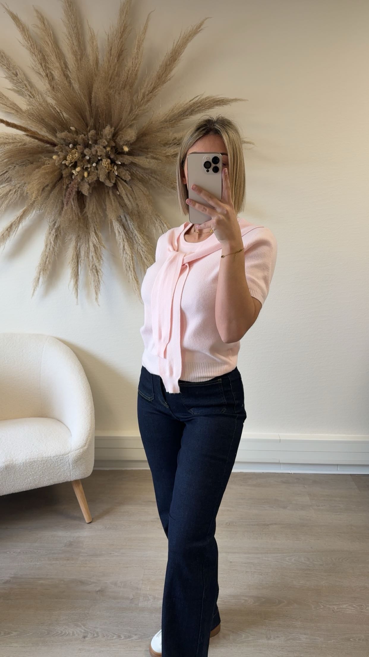 Haut Mathilde rose
