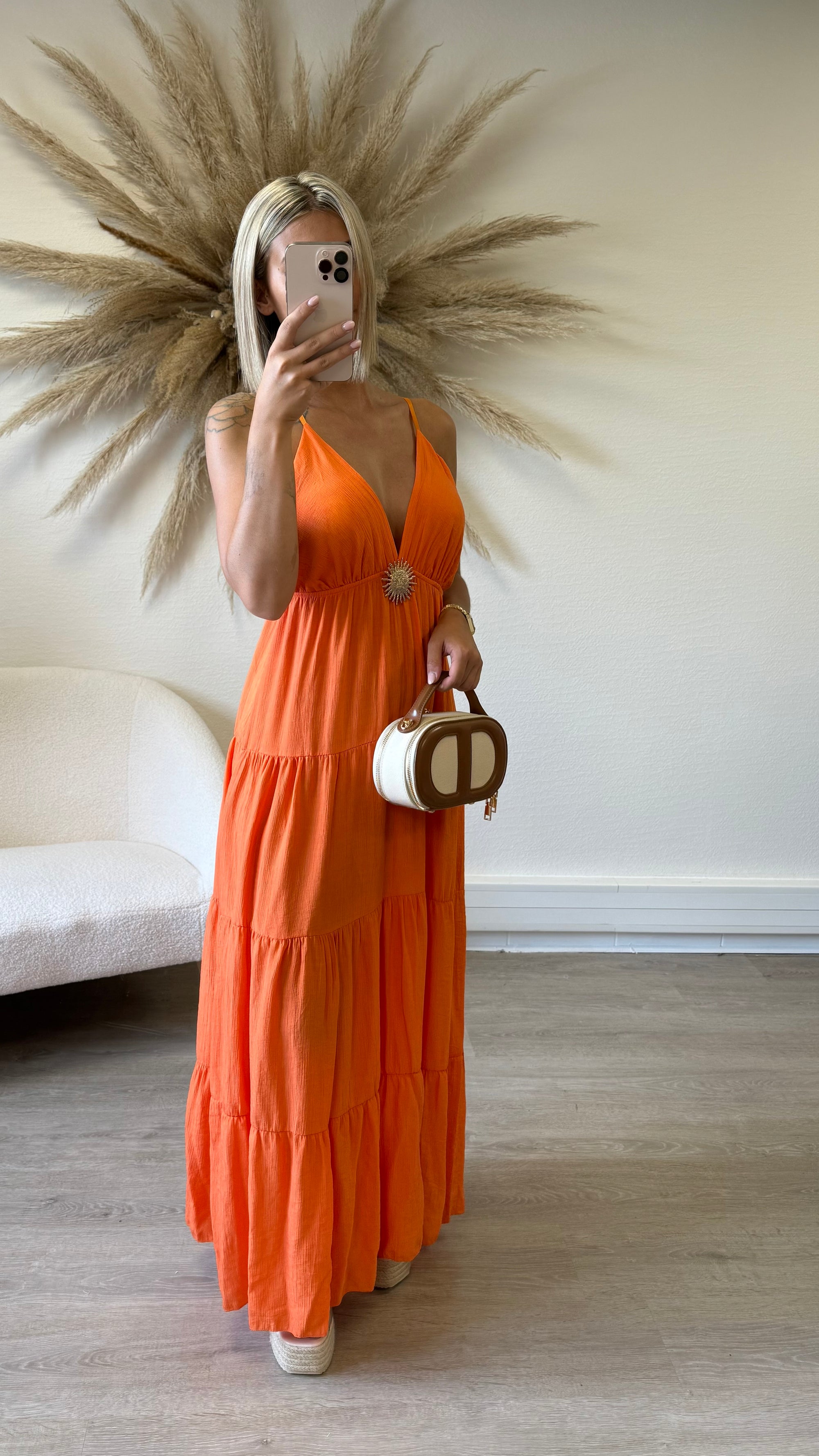 Robe soleil orange
