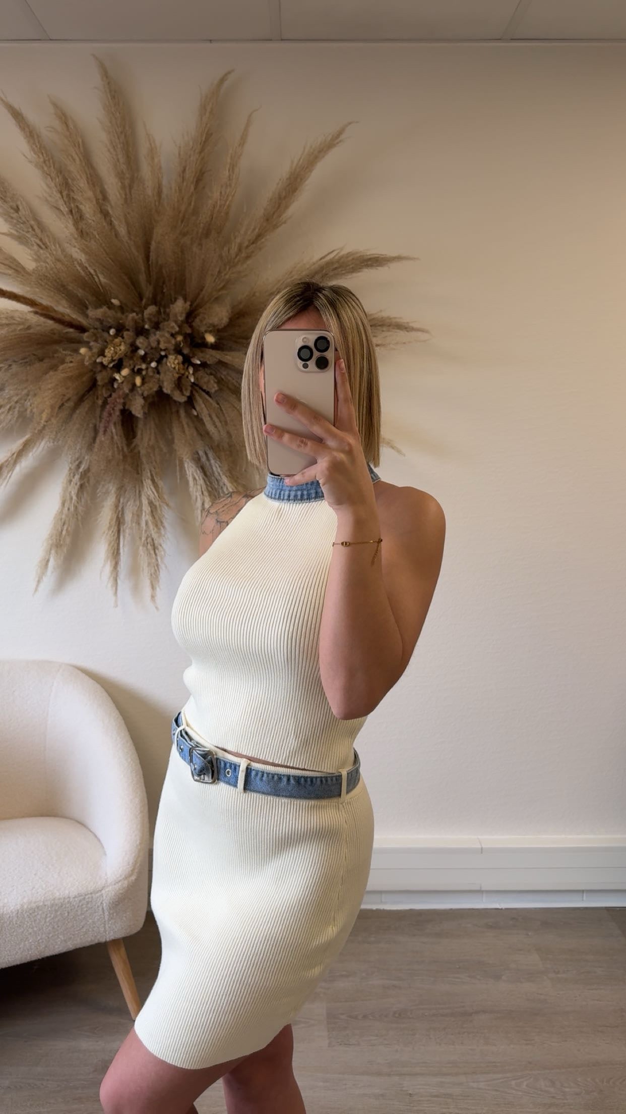 Ensemble jean crème