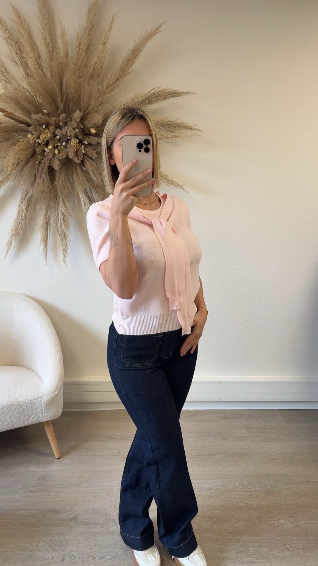 Haut Mathilde rose