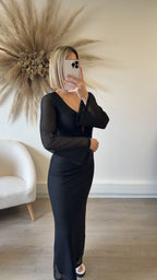 Robe longue noir