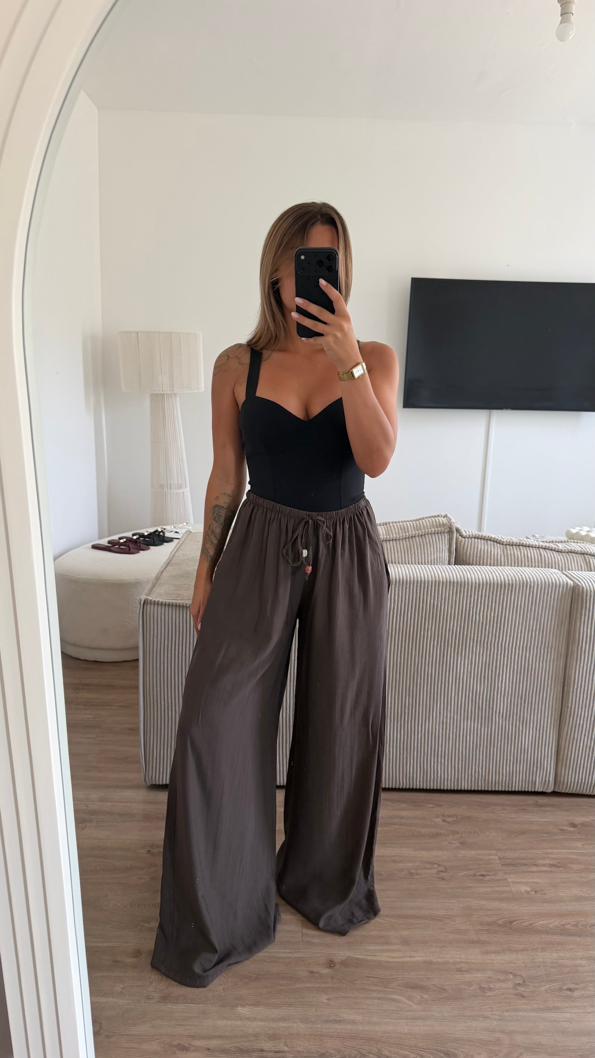 Pantalon Alicia Taupe foncée
