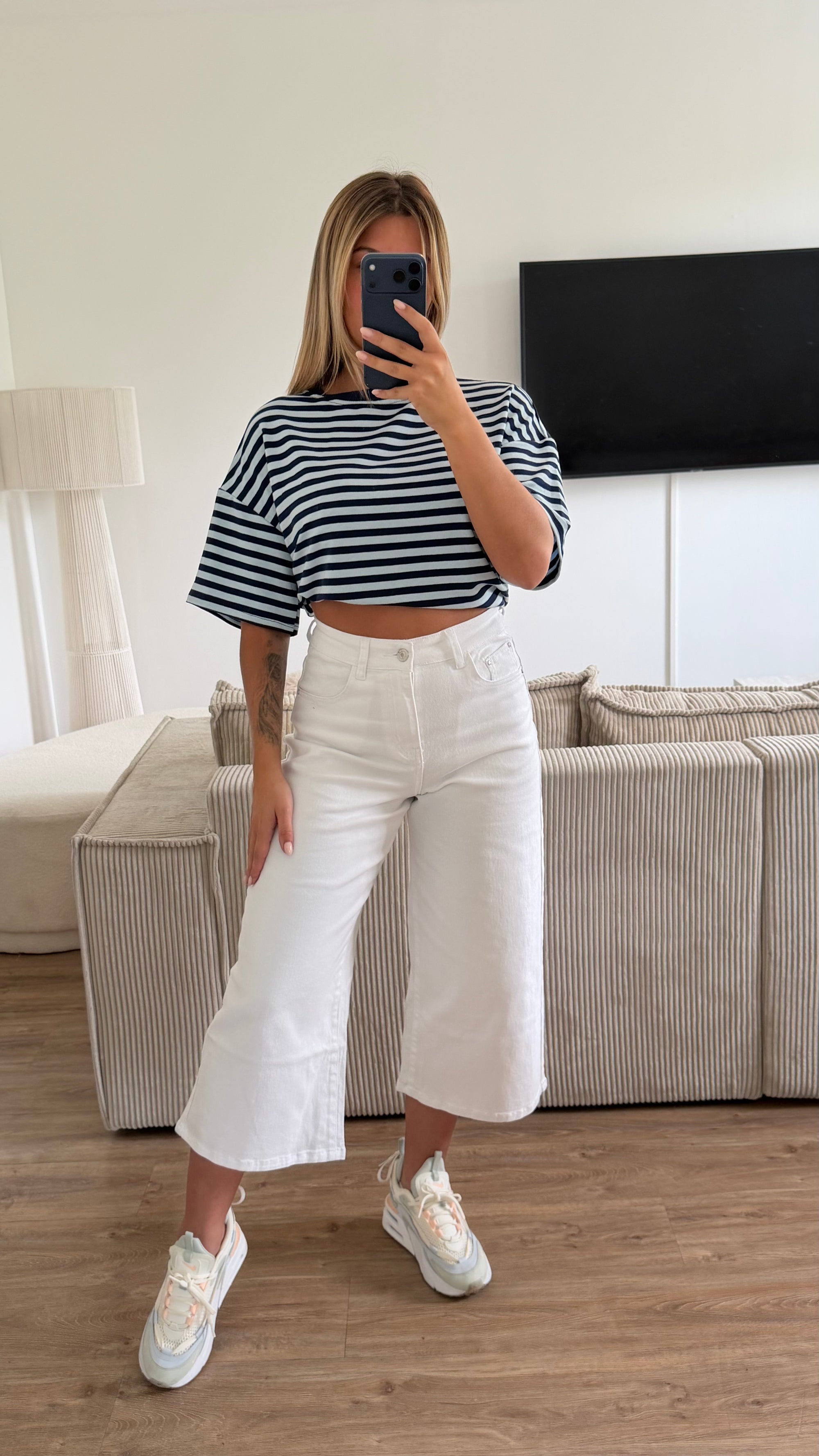 T shirt cassie bleu