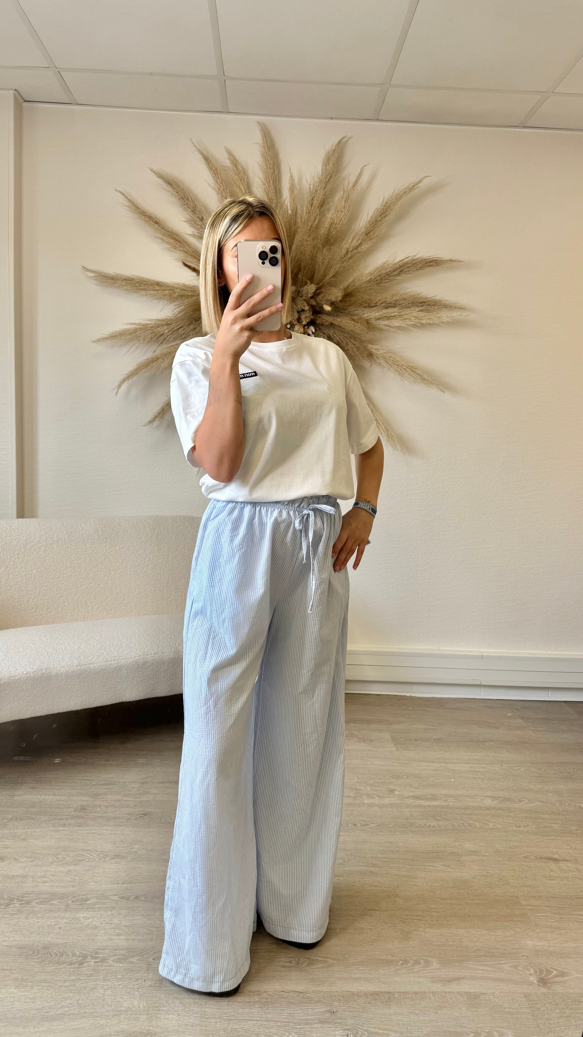 Pantalon rayure bleu