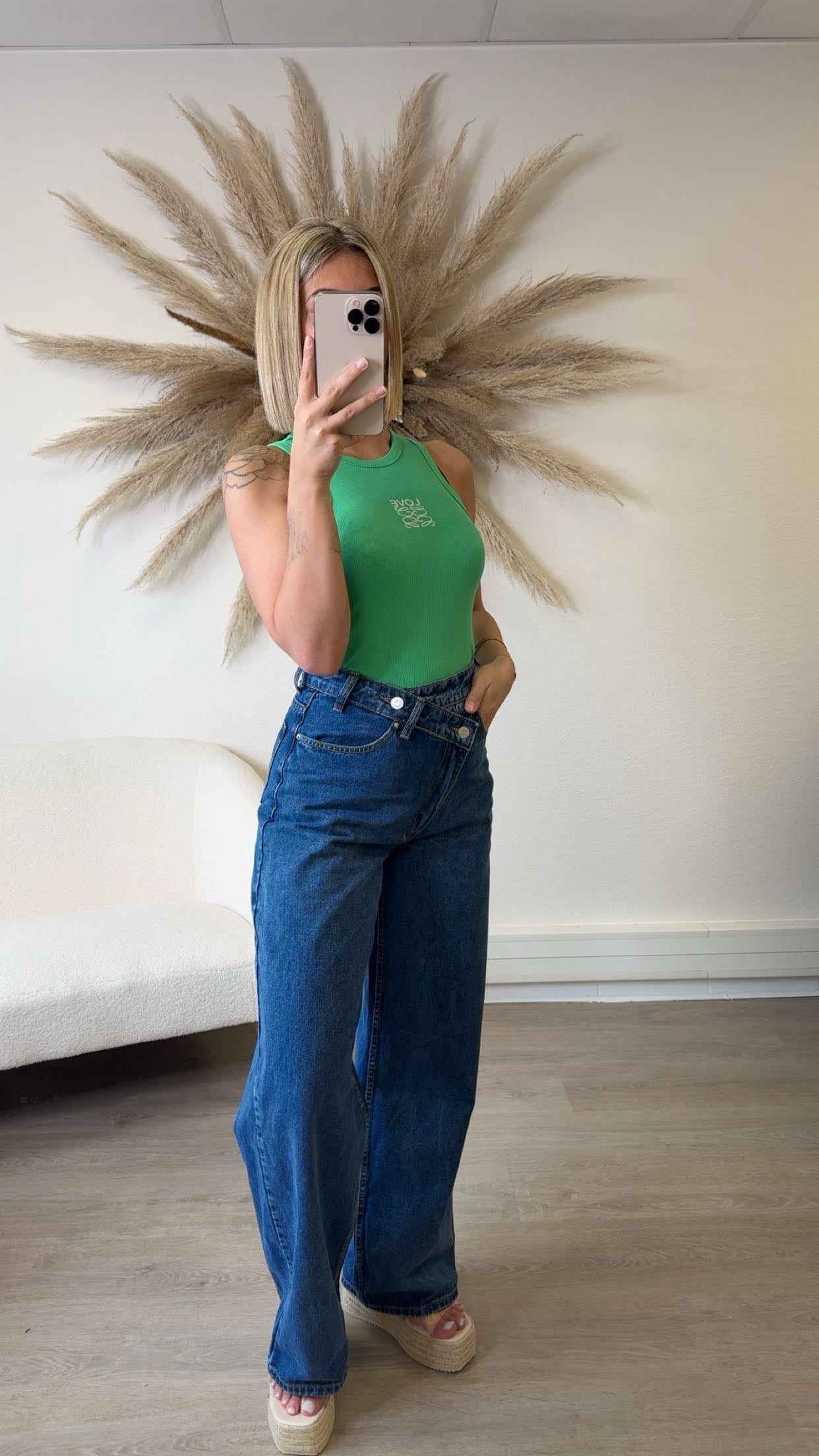 Débardeur love vert