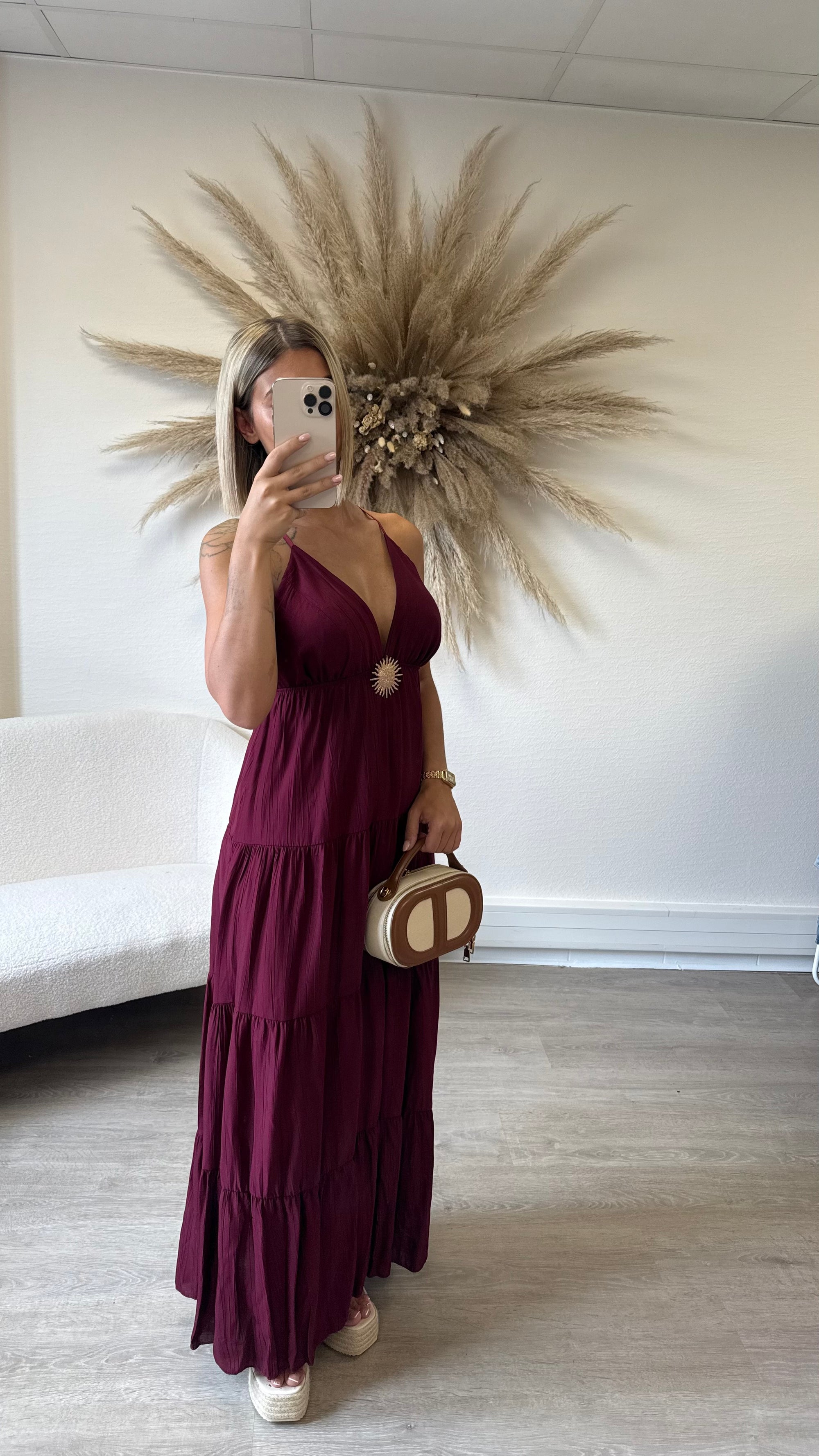Robe soleil bordeaux