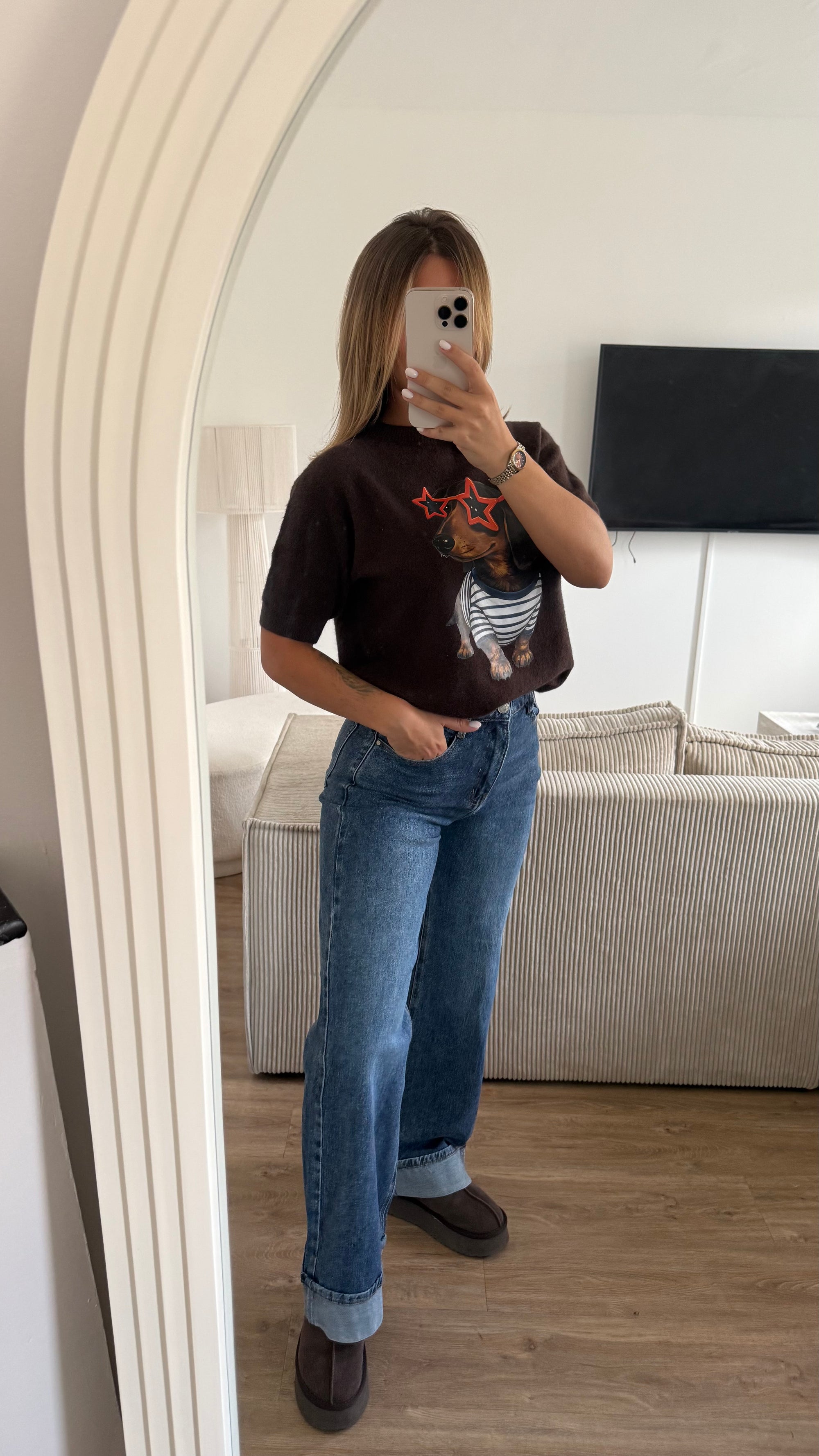 Haut teckel marron