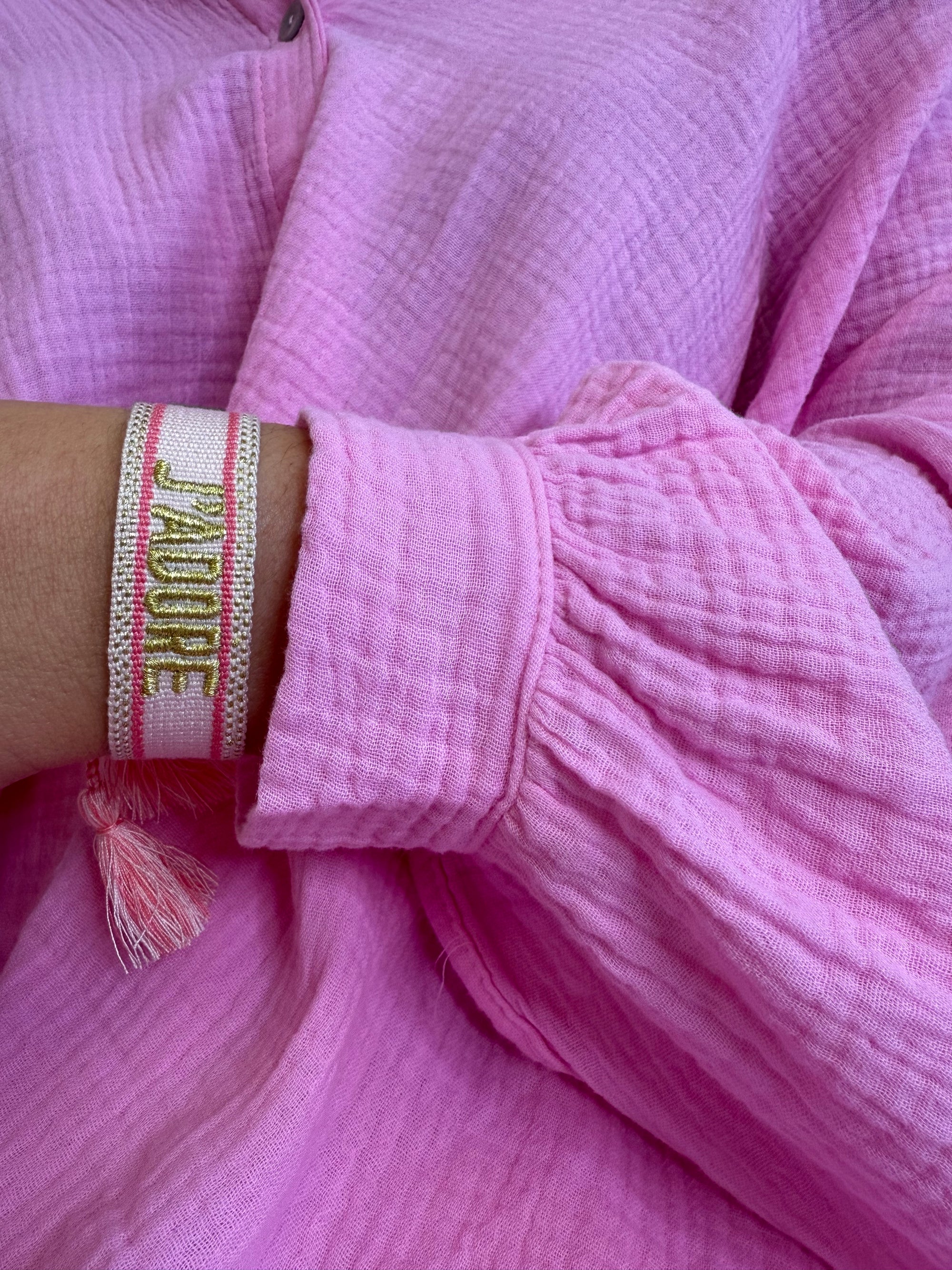 Bracelet j’adore rose doré