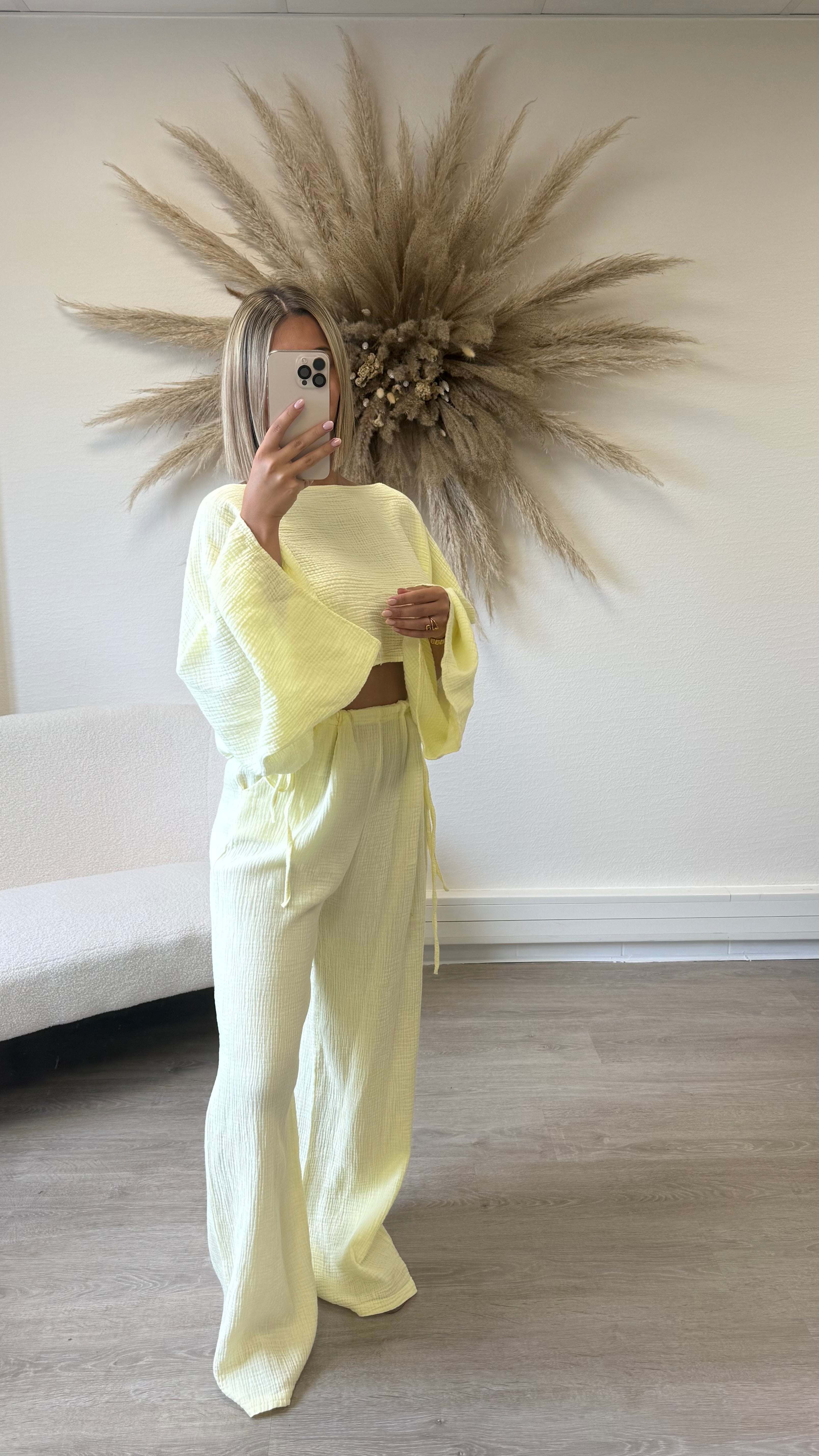 Ensemble coton jaune