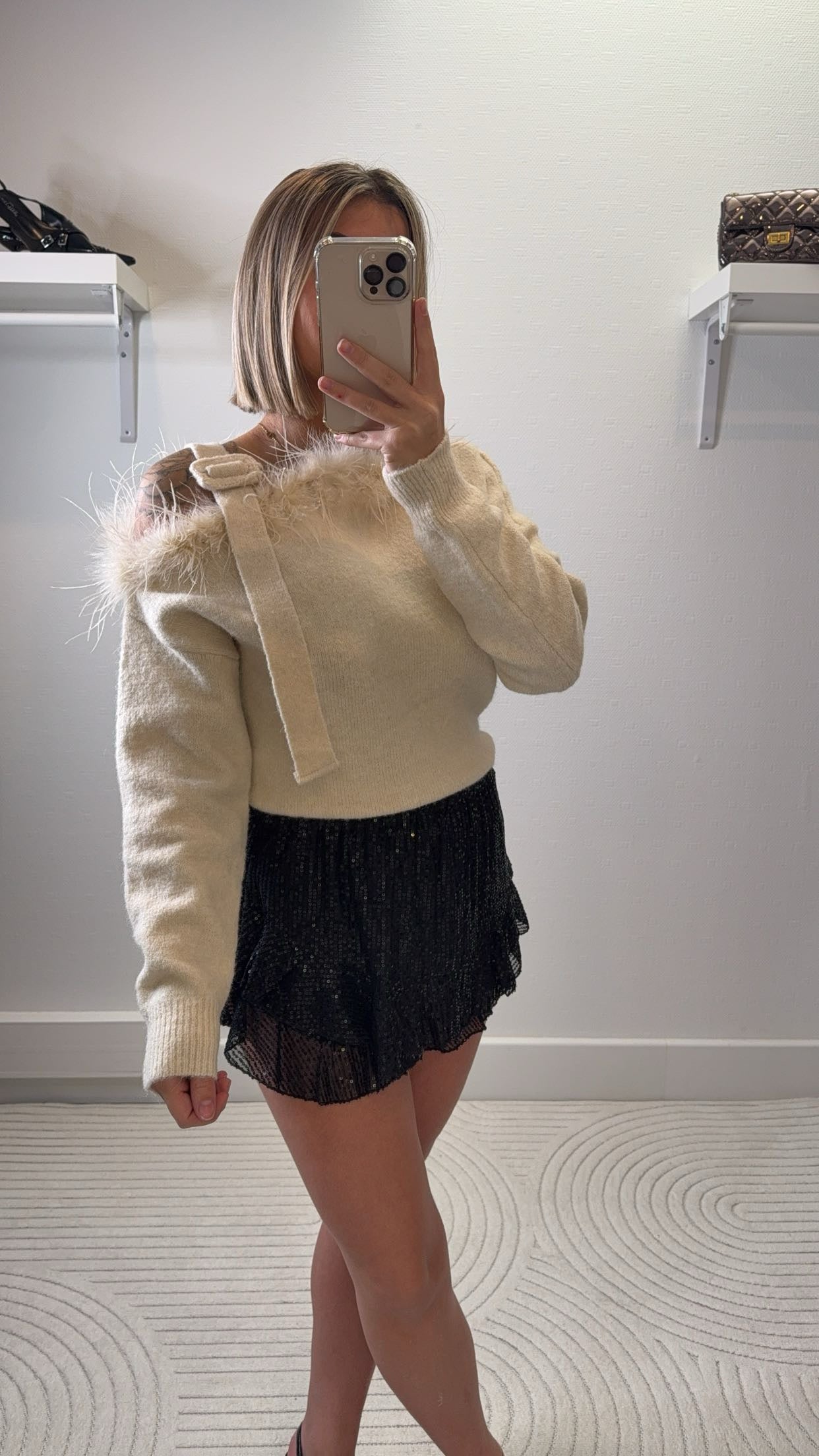 Pull plumes beige