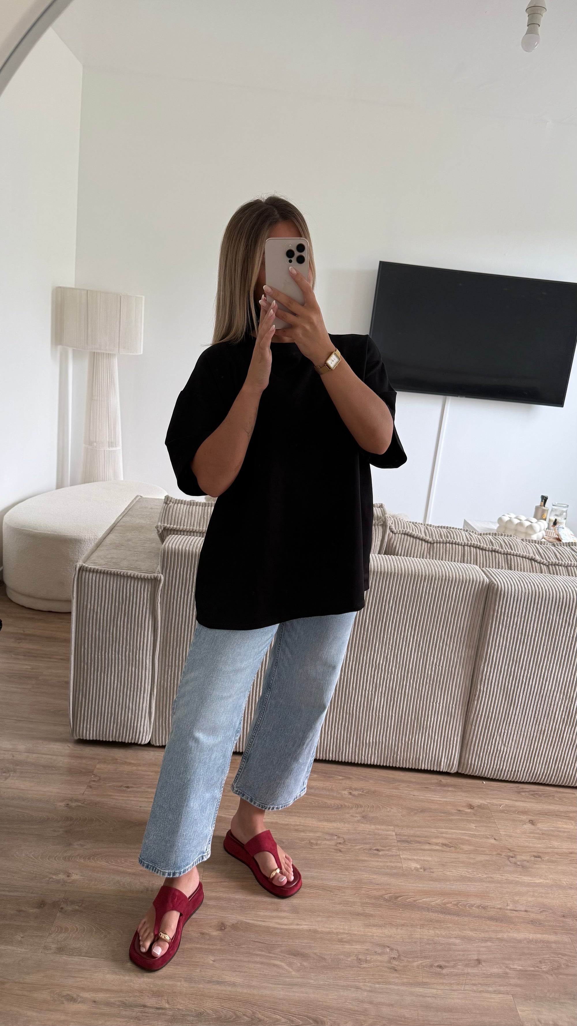 T shirt cœur noir