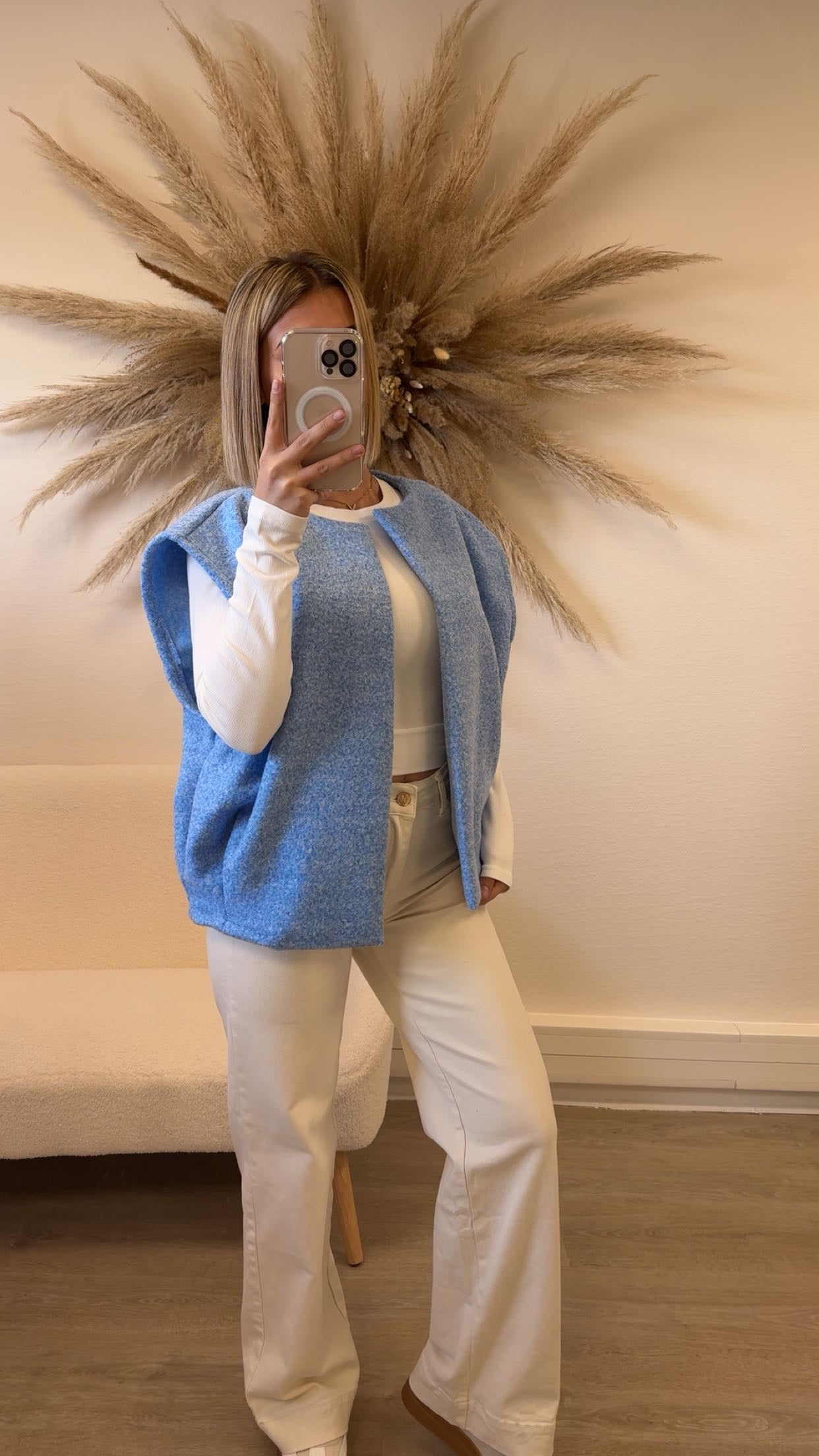 Gilet sans manches bleu