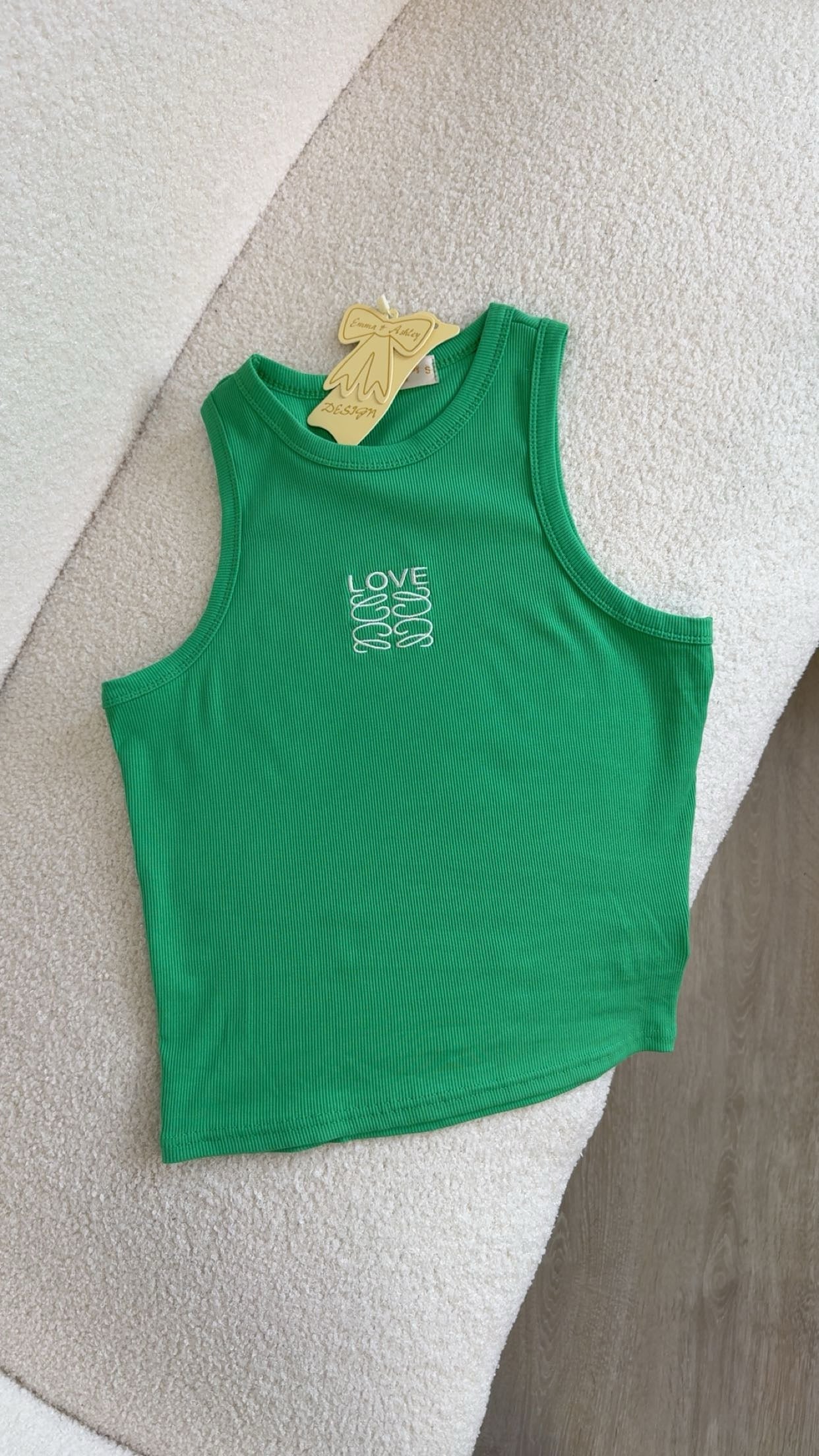 Débardeur love vert