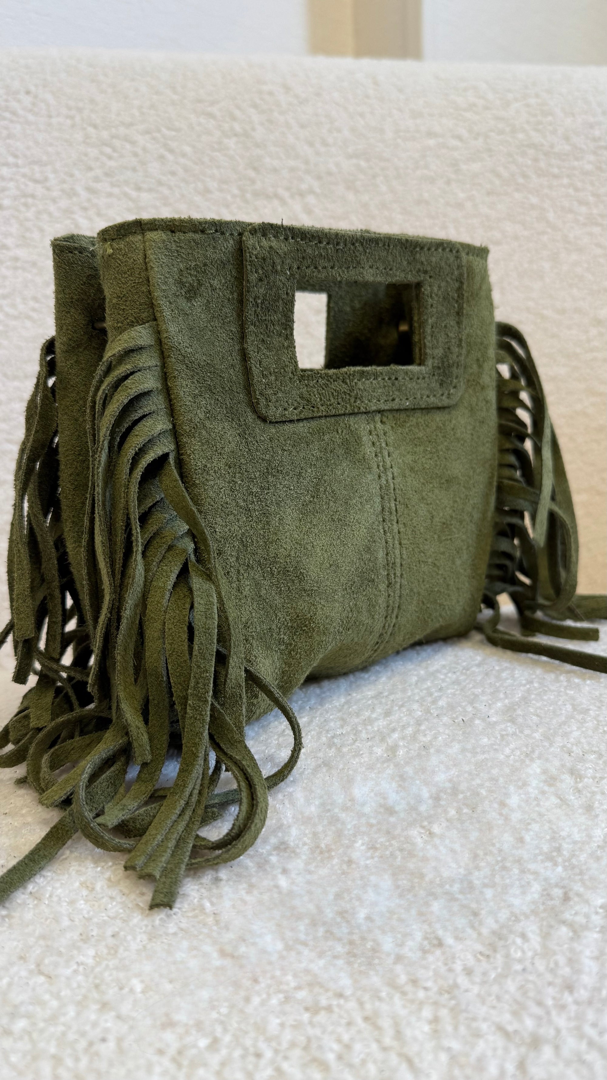 Sac à frange kaki