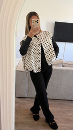 Veste sans manche à pois