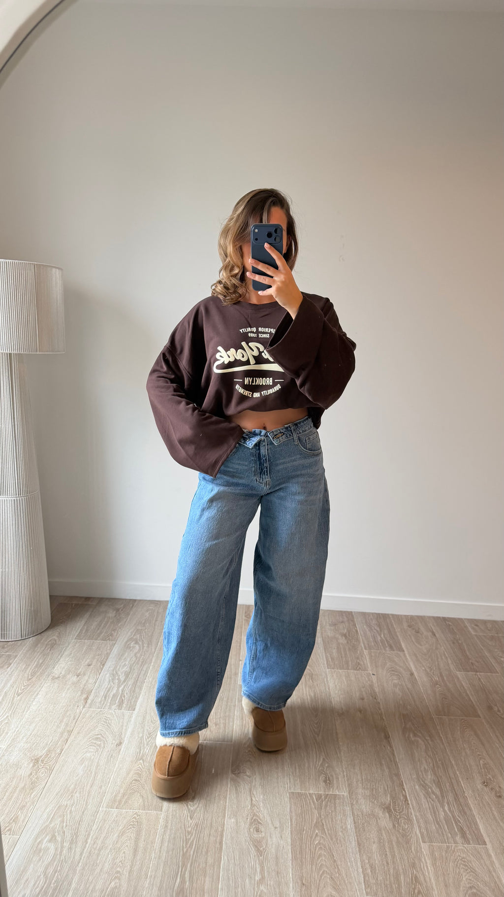 Jean barrel revers