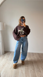 Jean barrel revers