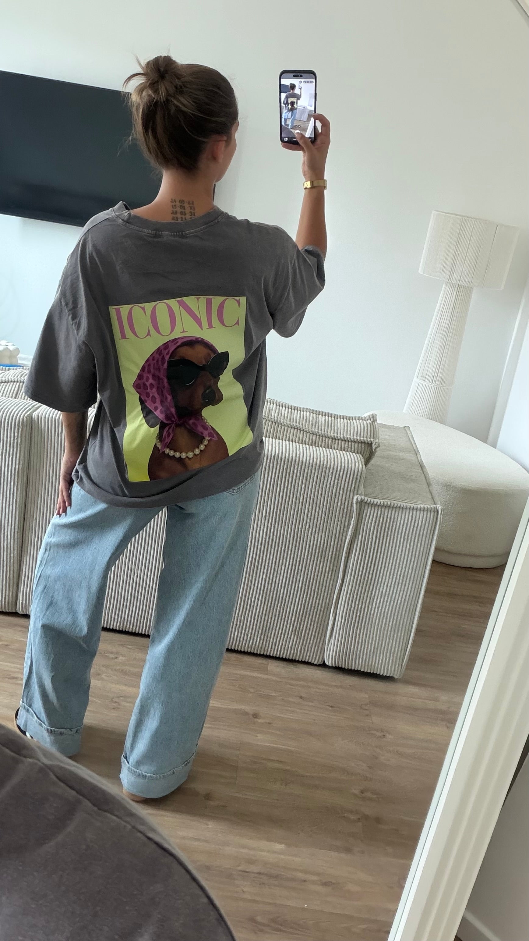 Iconic teckel gris