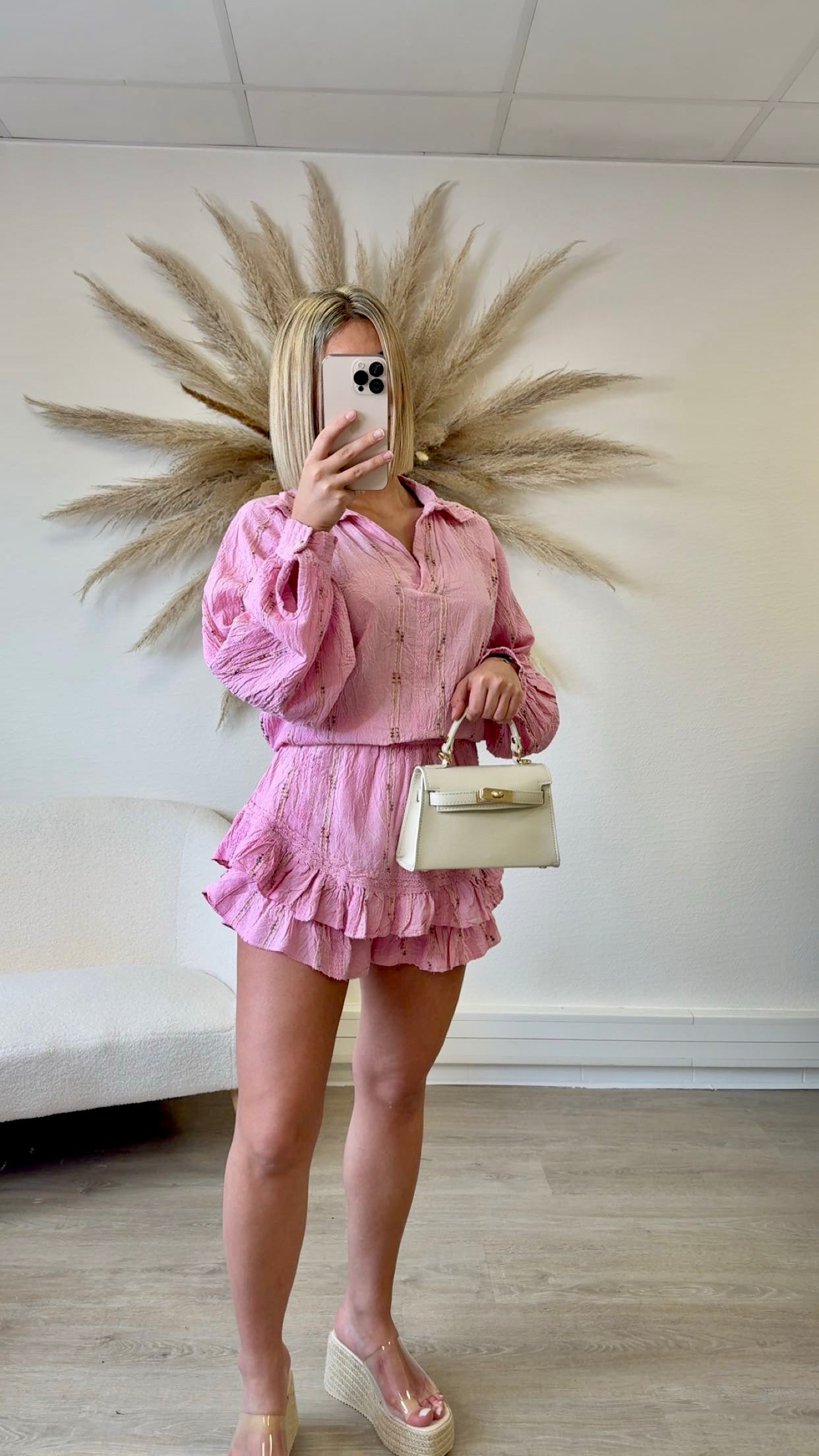 Ensemble Rosa rose