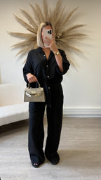 Ensemble en lin noir