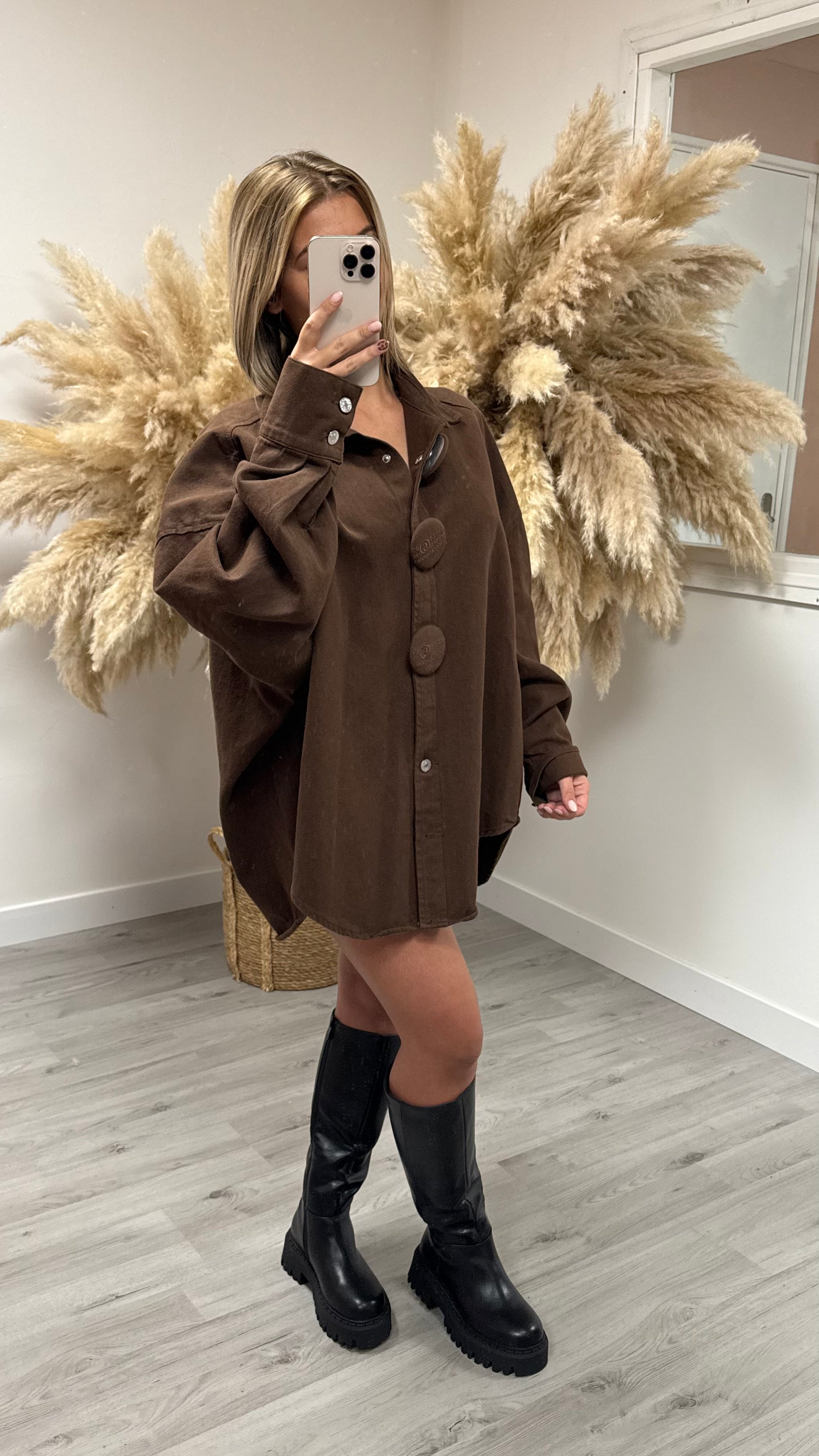 Chemise natacha marron