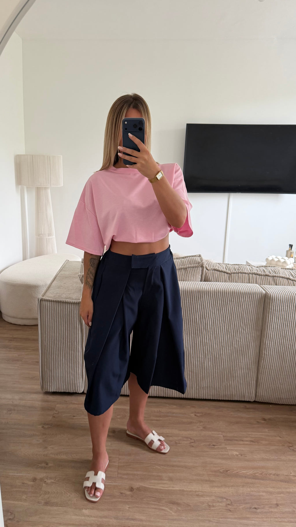 T shirt cœur rose