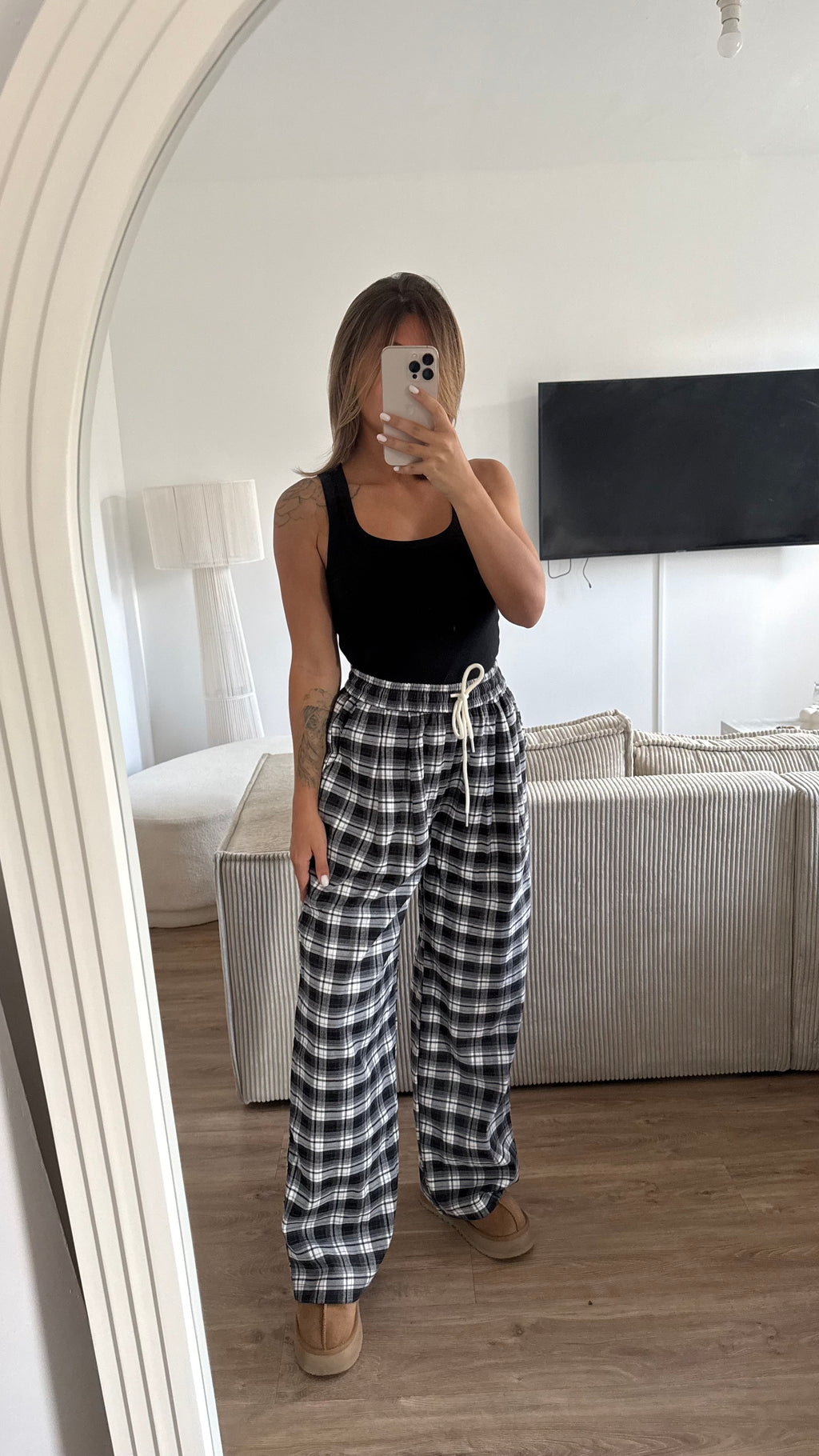 Pantalon Lisou noir blanc