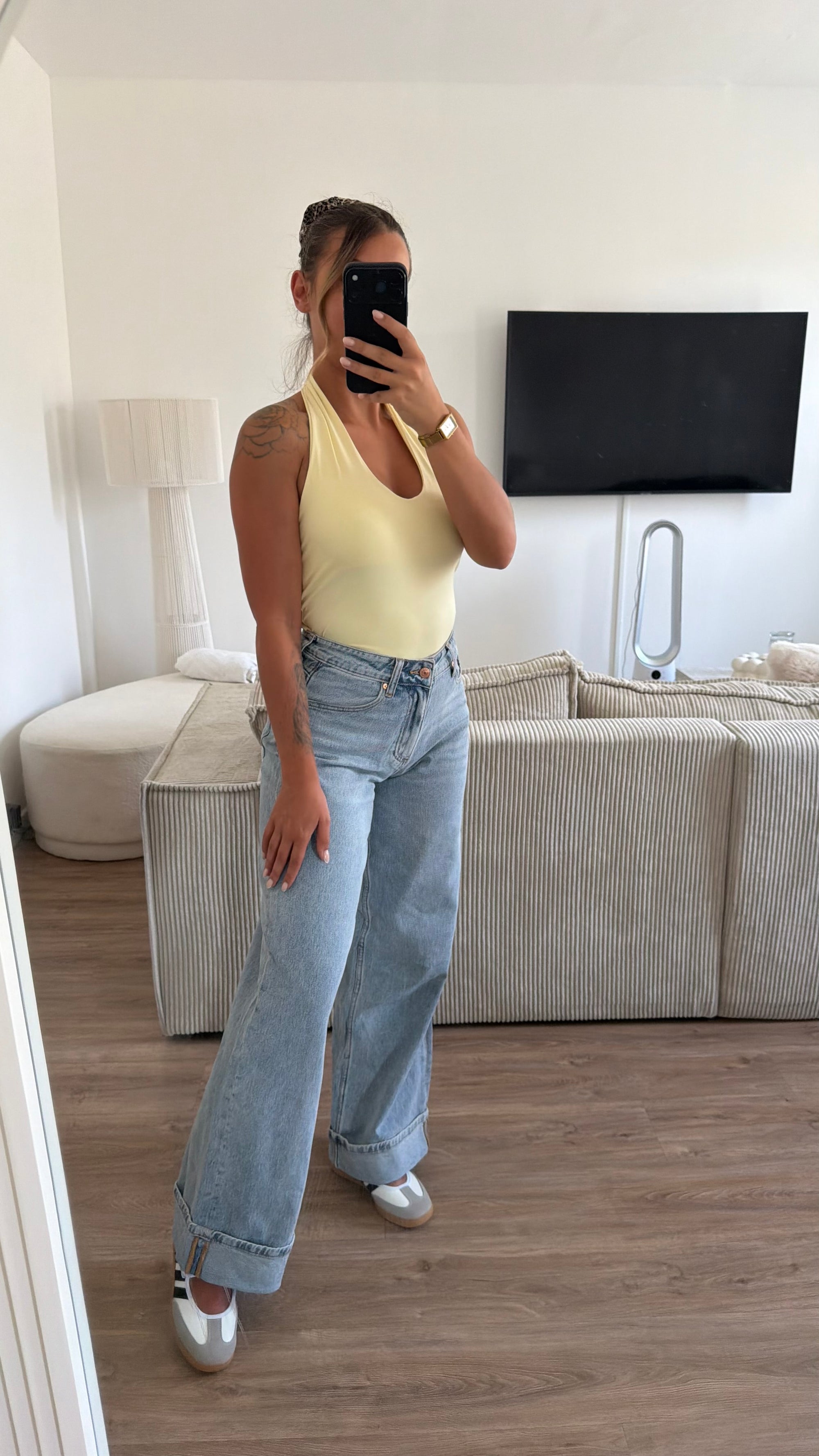 Top Alison jaune