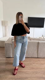 T shirt cœur noir