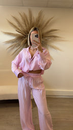 Ensemble chemise rose