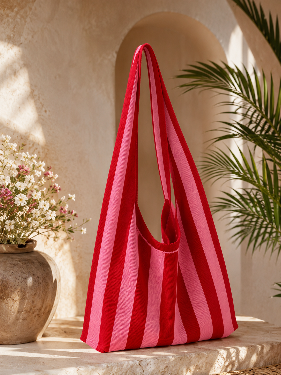 Sac Nora rouge rose