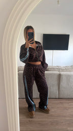 Ensemble léopard bleu
