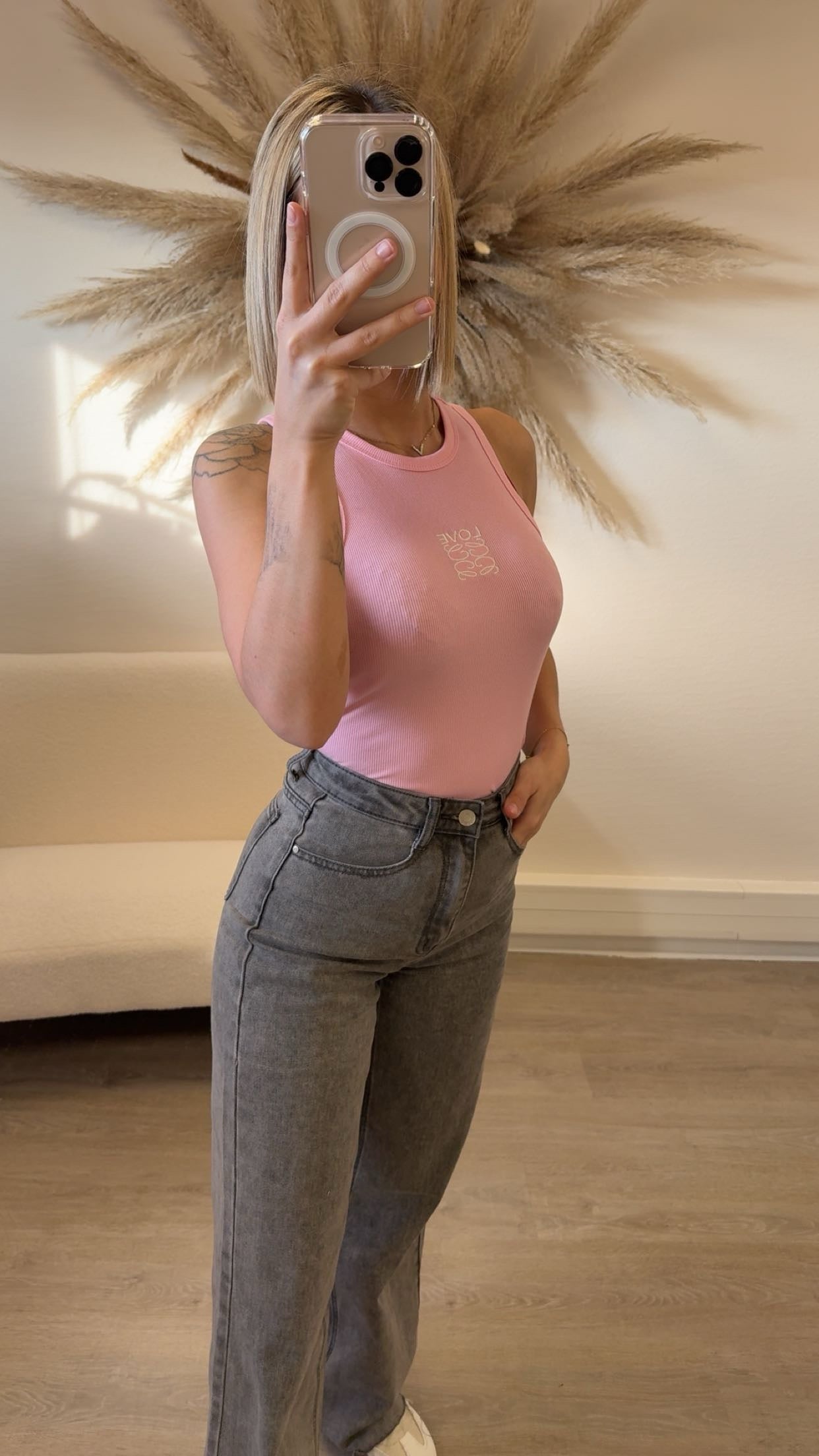 Débardeur love rose
