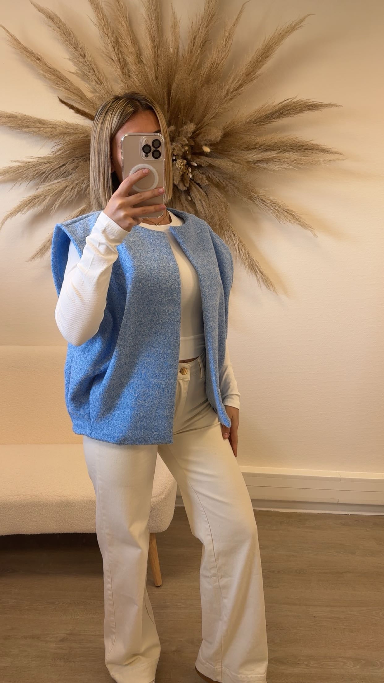 Gilet sans manches bleu