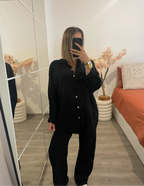 Ensemble gaz de coton noir