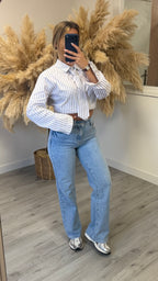 Chemise cravate blanche