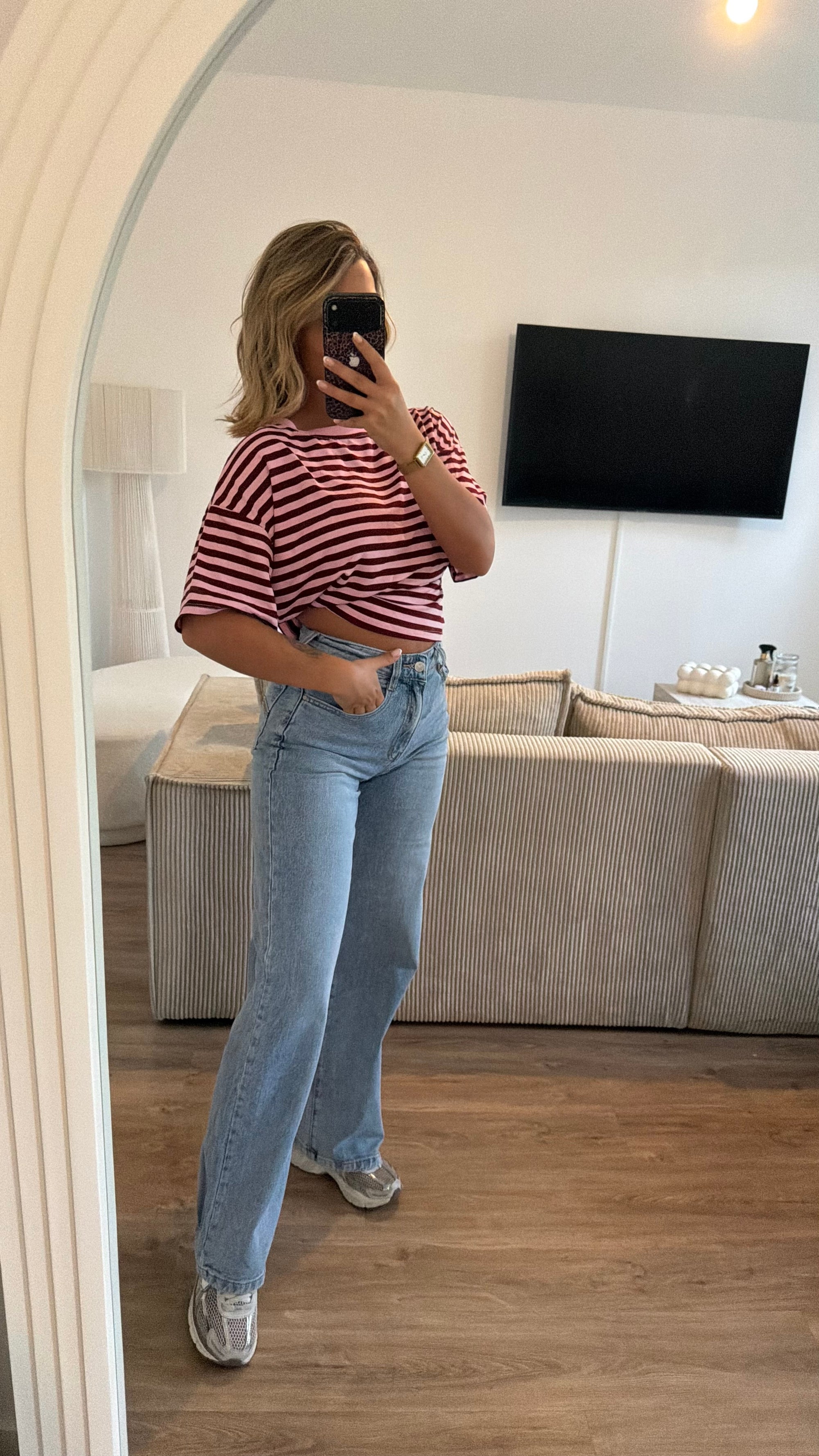 T shirt cassie  rose bordeaux