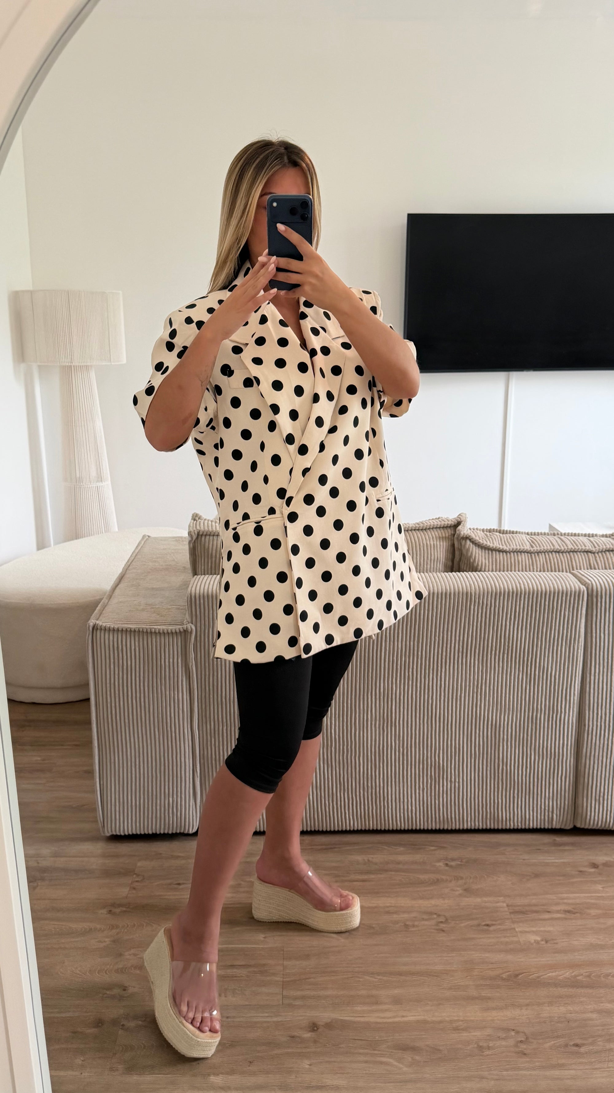Blazer à pois