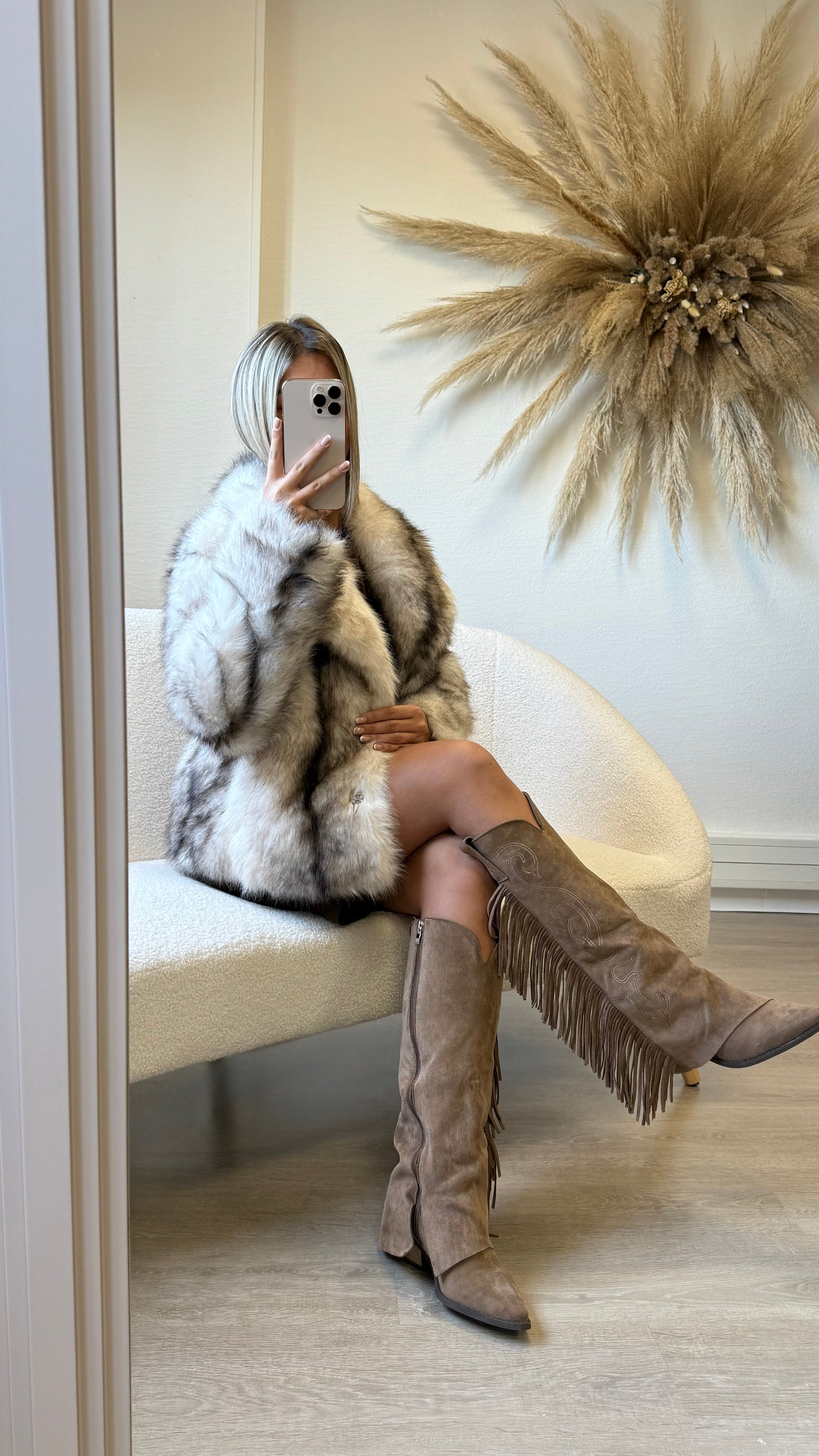 Fourrure Maya blanche