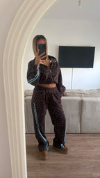 Ensemble léopard bleu