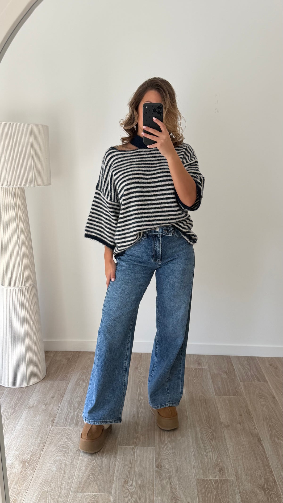 Pull marinière bleu