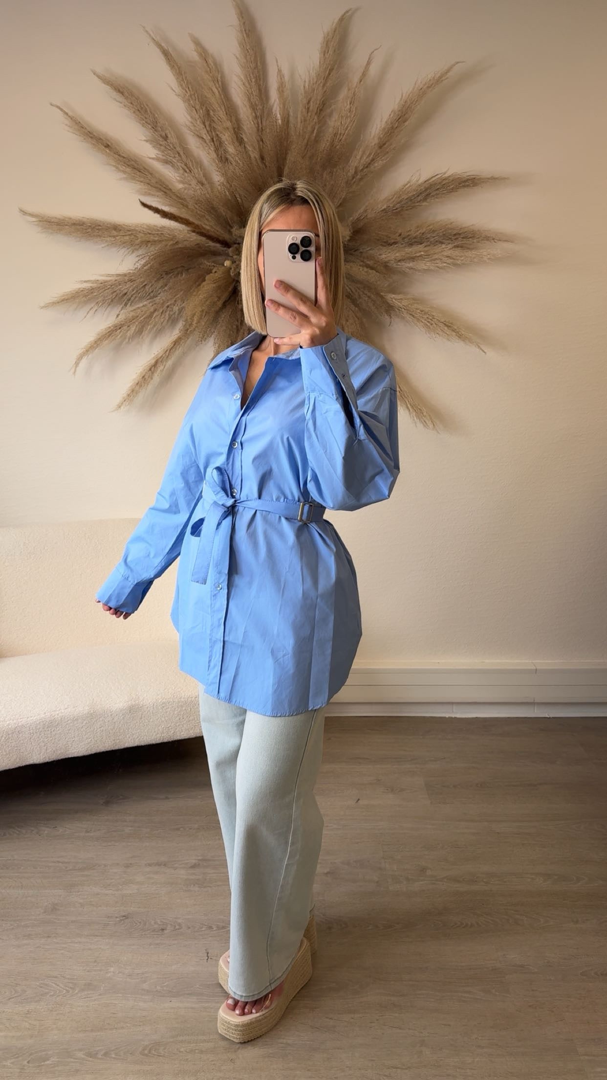 Chemise bleu
